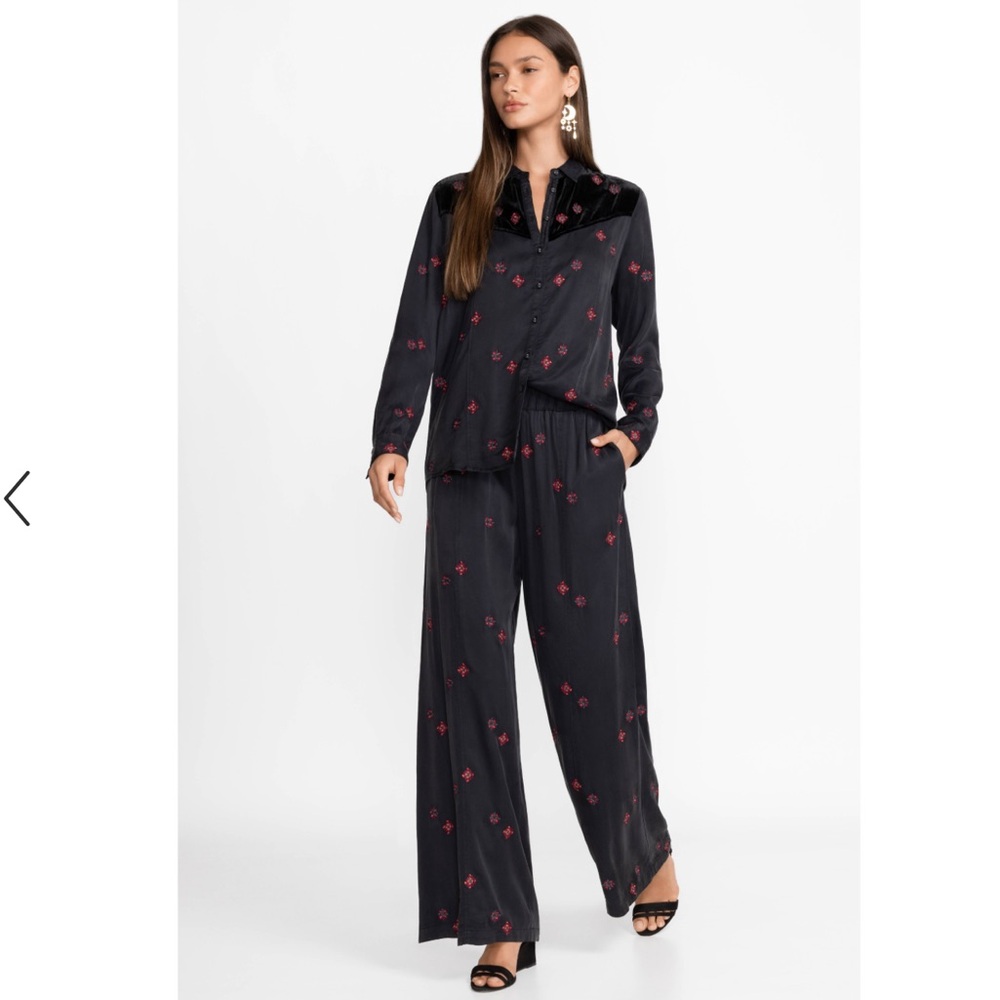 Johnny Was MAXINE SEAMED WIDE LEG PANT